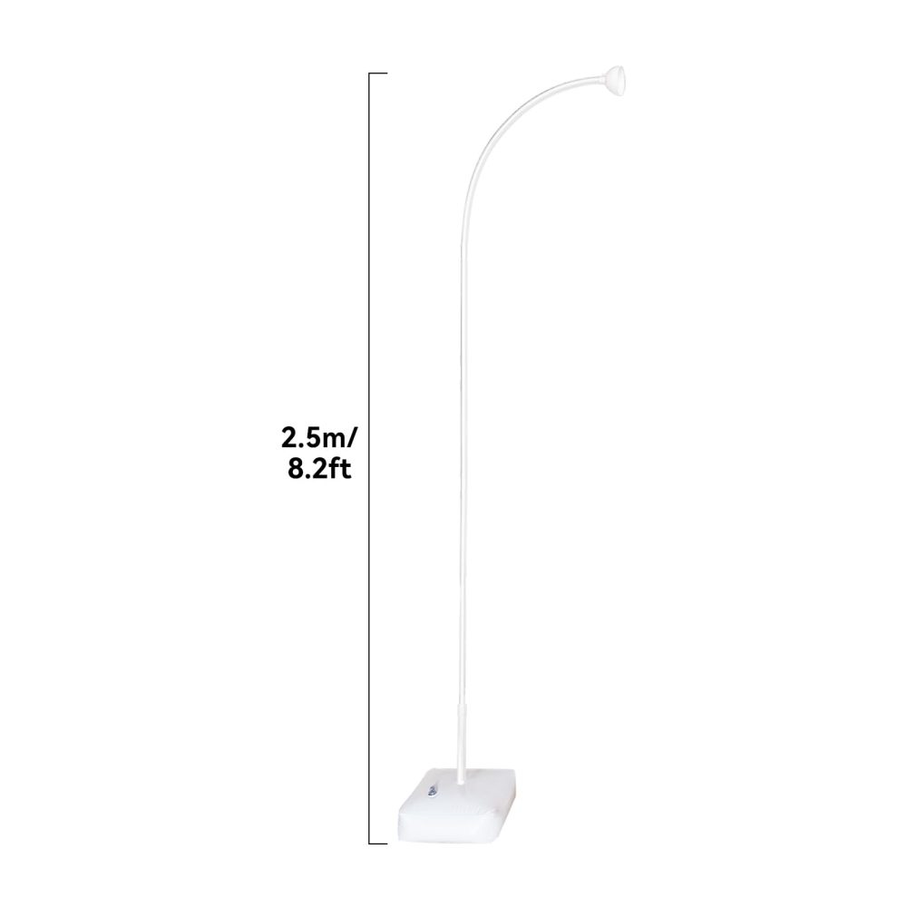 8.2FT Adjustable Balloon Arch Stand, Half Balloon Arch Frame with Base for Floor Balloon Arch Kit for Wedding, Birthday, Baby Shower(White) - Image 6