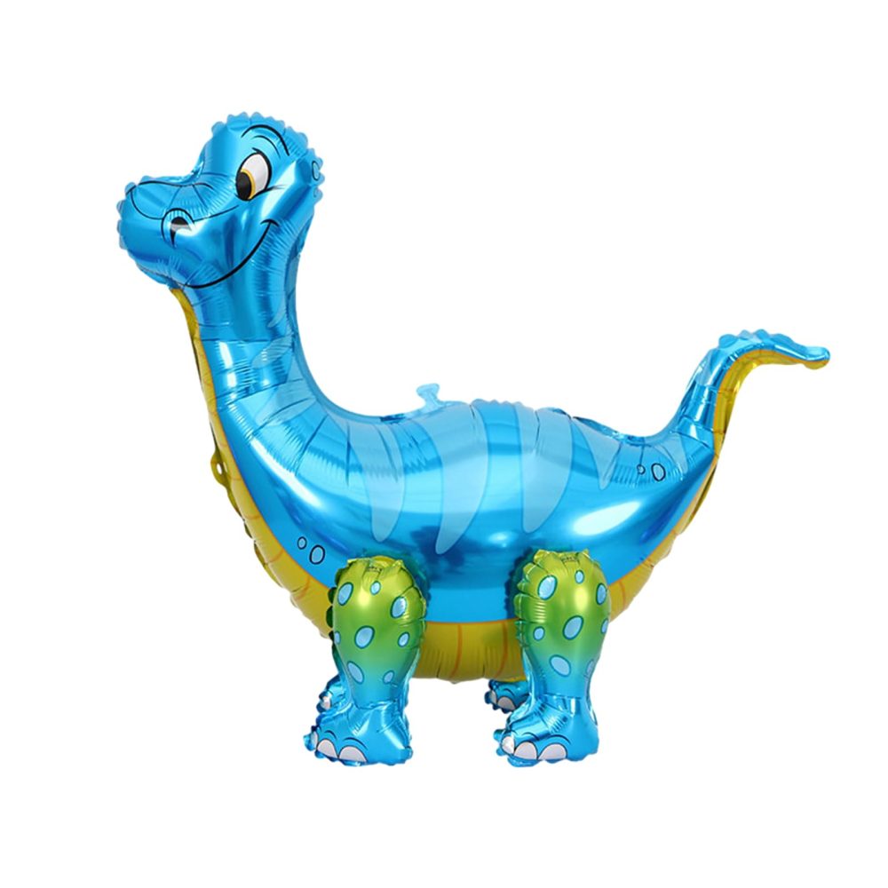 3D Dinosaur Balloon for Birthday Party Decorations, Kids Dinosaur Party Balloon, Aluminium Foil Balloons for Birthday Party Animal Theme Party,Long-Necked Dinosaur Blue