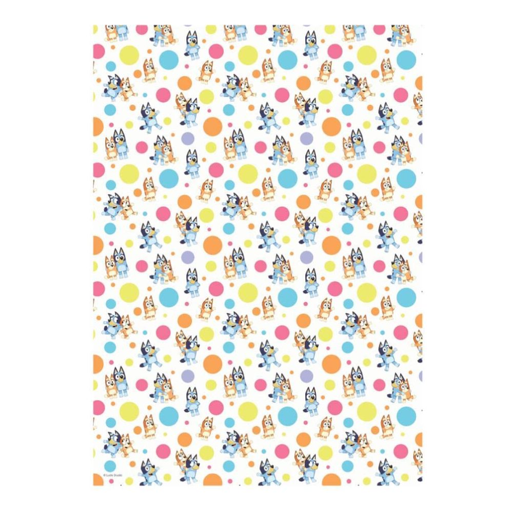 Danilo Promotions Bluey 4M Wrapping Paper, Gift Wrap, Roll for Birthday, Multi