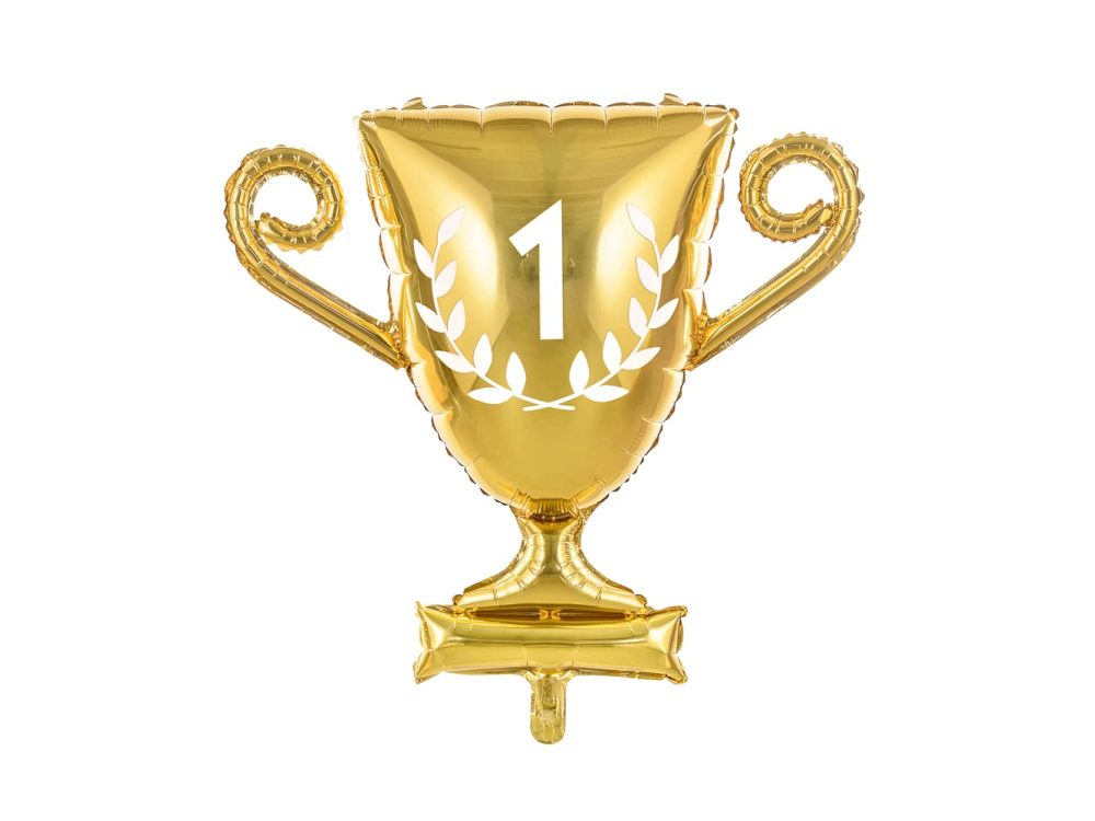 Gold Cup Foil Balloon, Trophy Balloon, Prom Graduation Winner Congratulations 1st Balloon Decoration, Gold Party Decorations