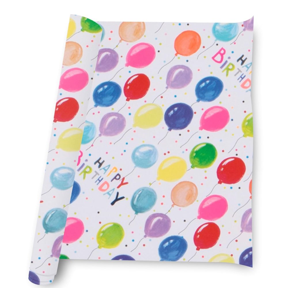 Glick RJ21 Luxury Roll Wrap, Balloons Happy Birthday Wrapping Paper, Perfect for Gift Wrapping, Birthday Wrapping Paper, 2M x 700MM - Image 4