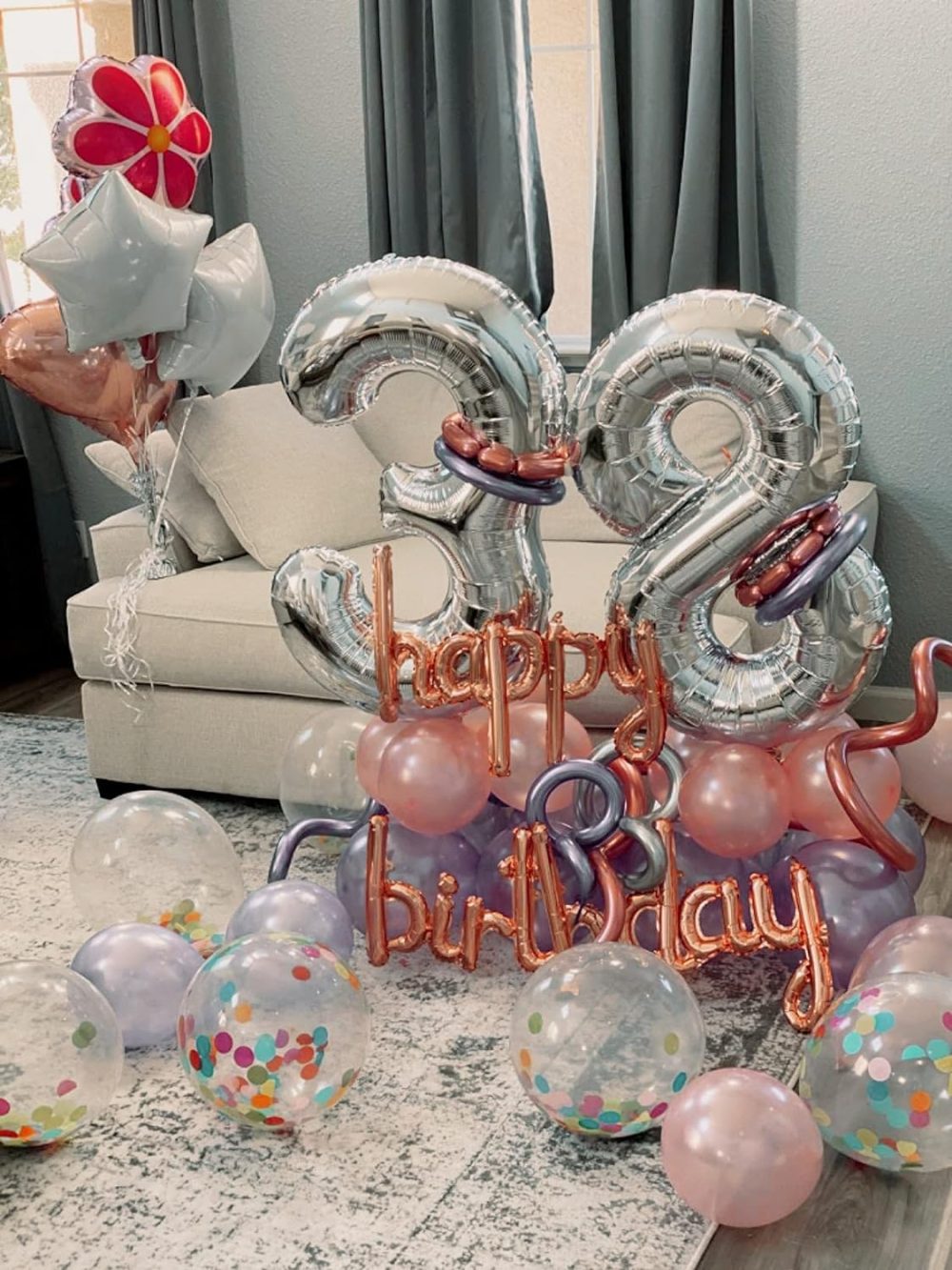 40 Inch Large Foil Number 1 Balloons Silver Big Mylar Helium Balloon Birthdays Party Decorations Supplies(Silver 1) - Image 4