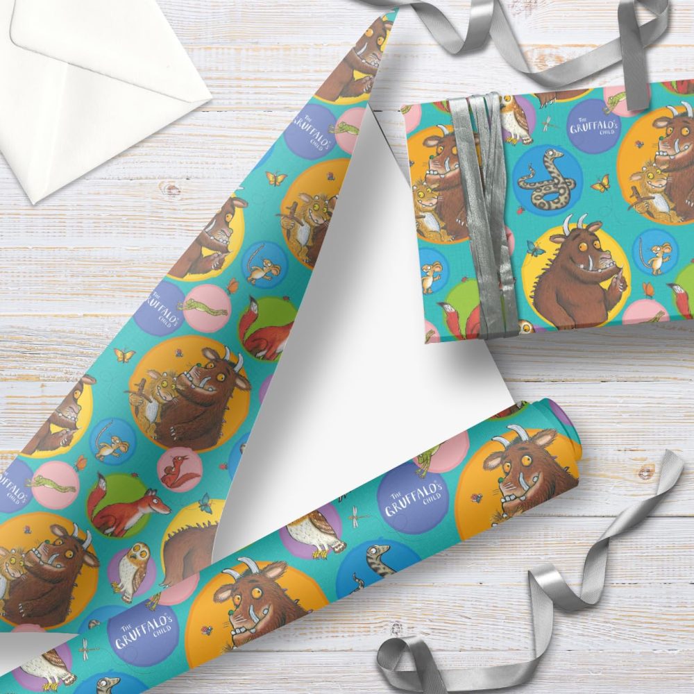 The Gruffalo 2 Metres Wrapping Paper, Gift Wrap Roll 2metres x 70 cm Opened. The Gruffalo Officially Licensed Product, Responsibly Sourced, Multi-Colour - Image 7