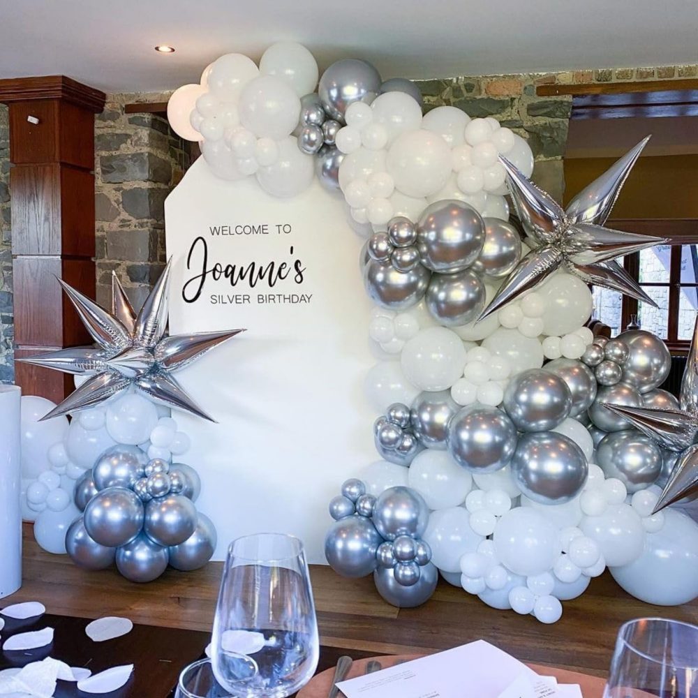 White Balloons, 130PCS White Balloon Arch Kit, 18 12 10 5 Inch White Latex Balloon Garland, Matte White Party Balloons for Birthday Baby Shower Wedding Party Decorations - Image 2