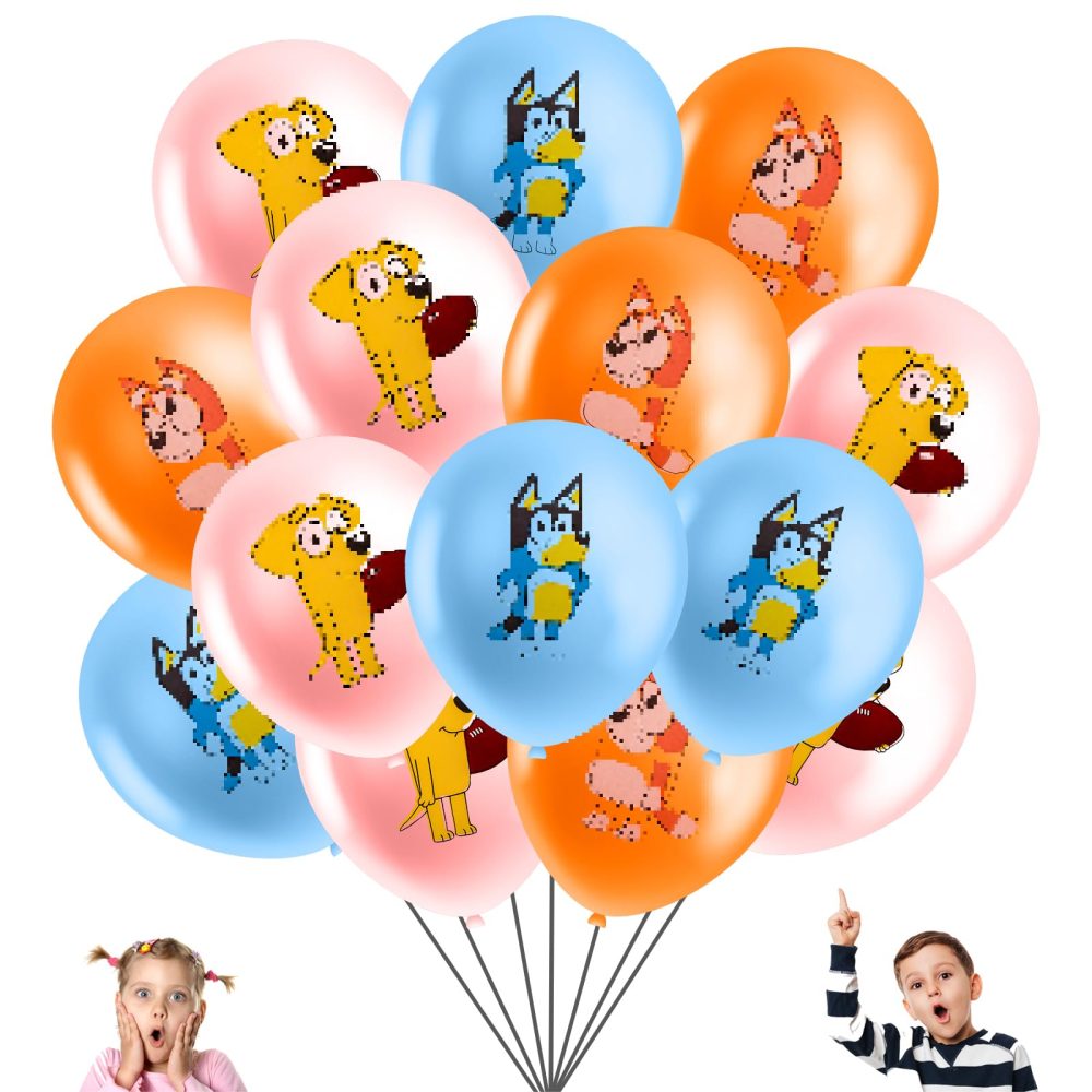 15PCS Theme Birthday Decoration, Colour Latex Balloons for Kids, Kids Birthday Party Balloon Set, Boys Girls Decorations Balloons for Birthday Party Supplies (12 Inch)