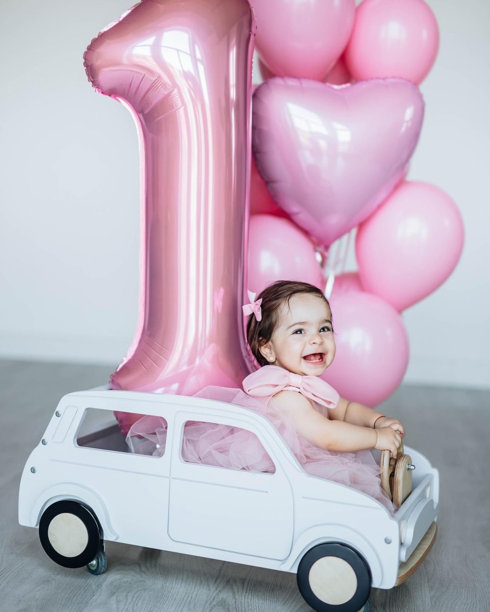 Pink Number 1 Balloon,40Inch Large Light Pink Foil Digital Helium Balloons,Pastel Pink Number 1 Mylar Balloons for Girls Women Birthday Baby Shower Anniversary Princess Party Supplies Decorations - Image 5