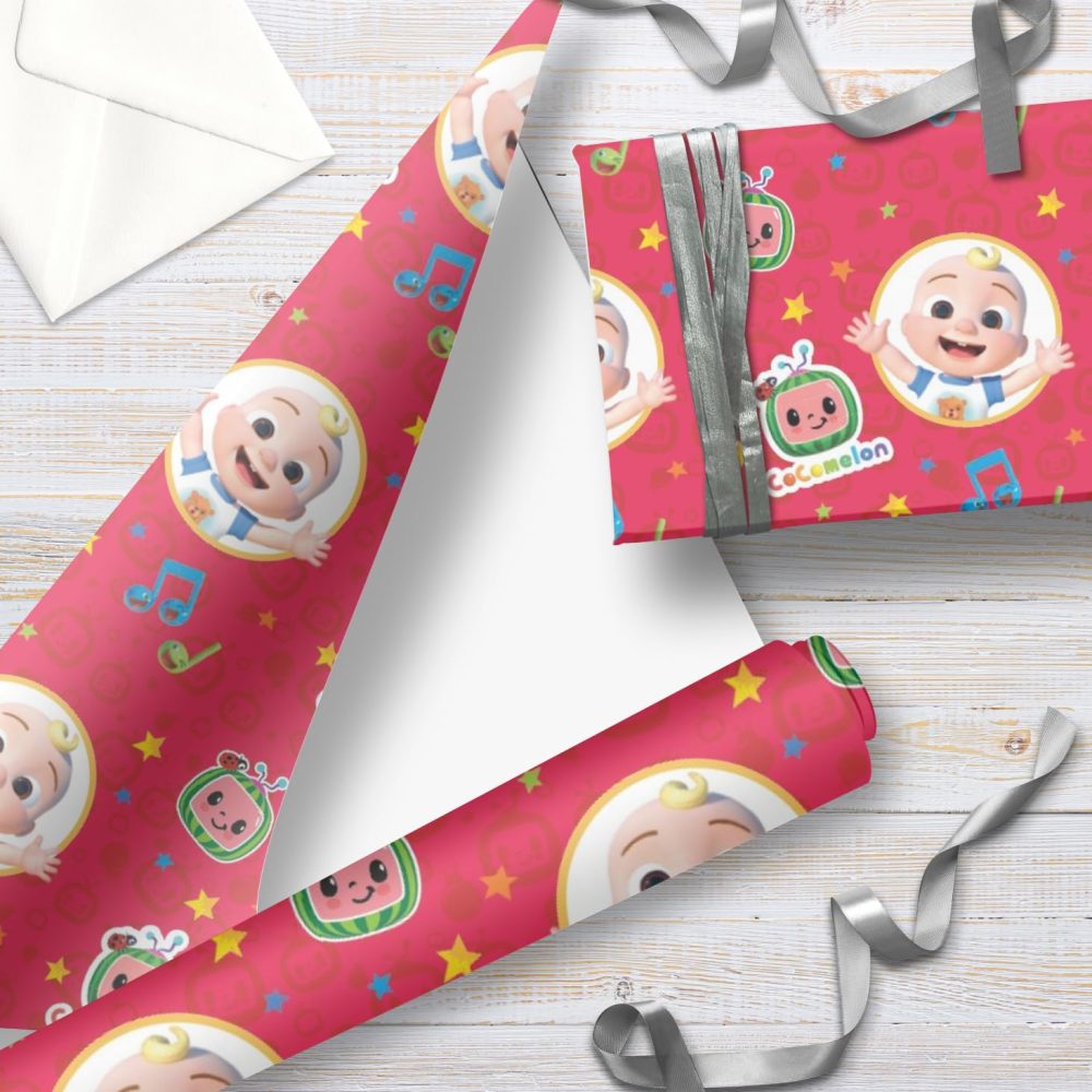 Danilo Promotions Limited Cocomelon 4 Metres Wrapping Paper, Gift Wrap Roll 4metres x 70cm Opened. Cocomelon Officially Licensed Product, Responsibly Sourced, FSC Multi-Colour - Image 7