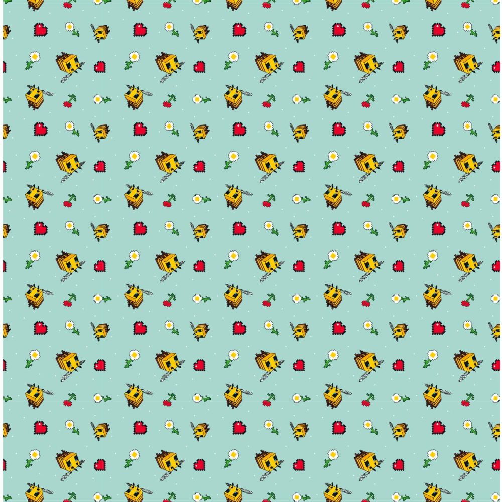 Minecraft Gift Wrapping Paper - Two Sheet Two Tag, Officially Licensed Gift Wrap, Fully Recyclable, 70 x 50 cm when opened, multi-coloured - Image 3