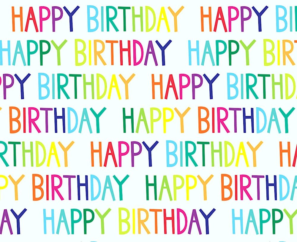 RECYCLED AND RECYCLABLE Happy Birthday Wrapping Paper. 5 XL eco friendly sheets. Made in the Uk. Packaged in compostable materials. - Image 2