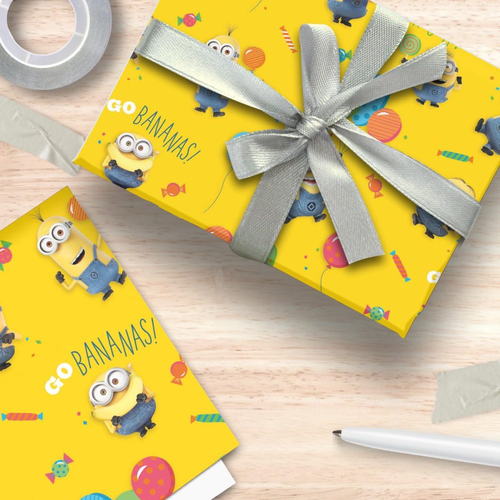 Despicable Me 2 Metres Wrapping Paper, Gift Wrap Roll 2metres x 70 cm Opened. Despicable Me Officially Licensed Product, Responsibly Sourced, Multi-Colour - Image 6