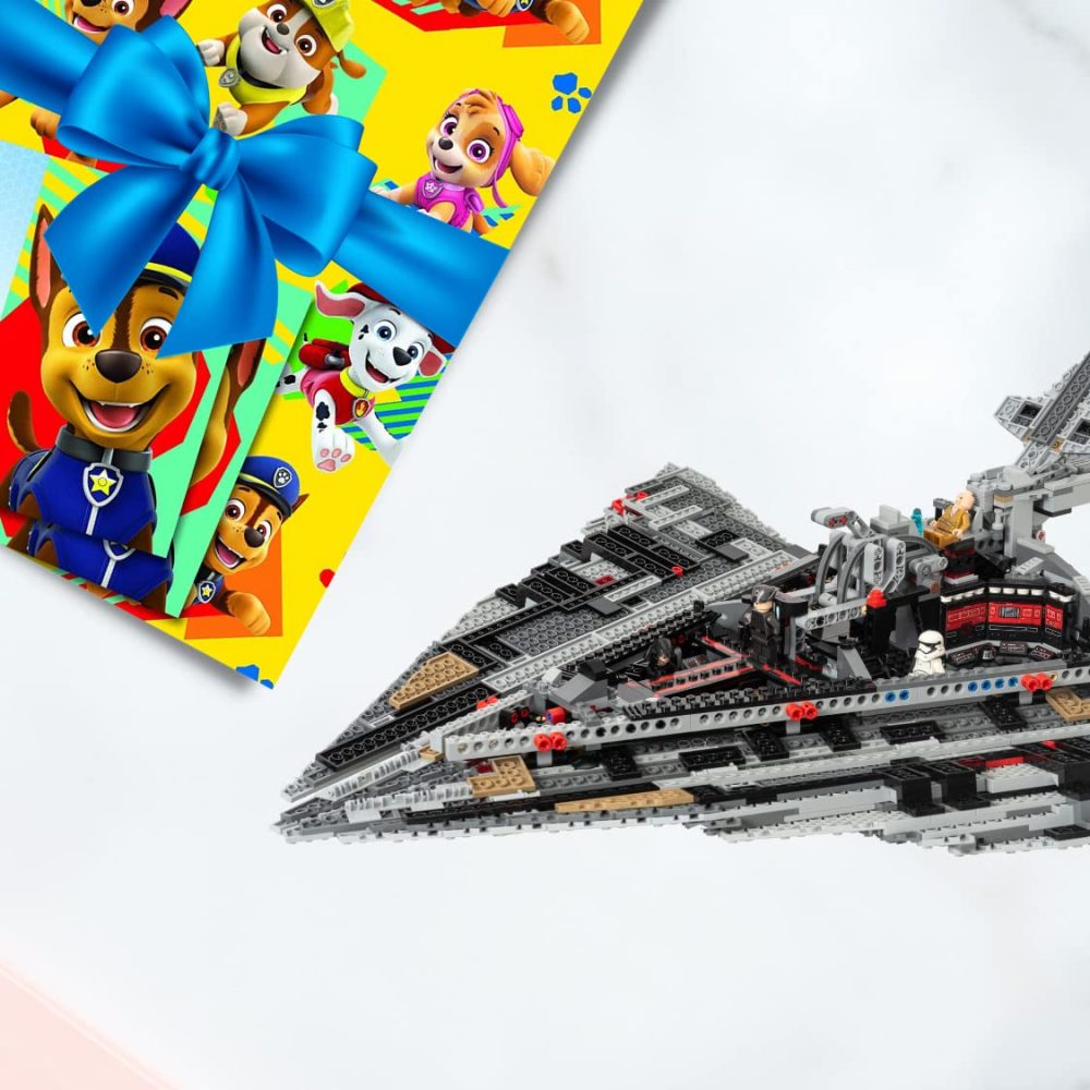 Paw Patrol Official Gift Wrap, 2 Sheets 2 Tags, Gift Wrap for Presents, Climate Pledge Friendly Officially Licensed Gift Wrap - Image 4