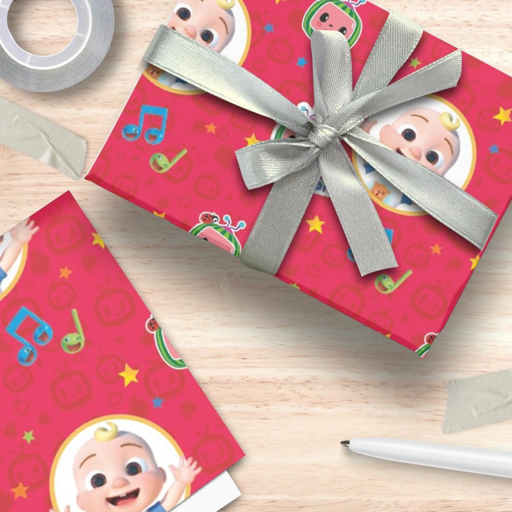 Danilo Promotions Limited Cocomelon 4 Metres Wrapping Paper, Gift Wrap Roll 4metres x 70cm Opened. Cocomelon Officially Licensed Product, Responsibly Sourced, FSC Multi-Colour - Image 6