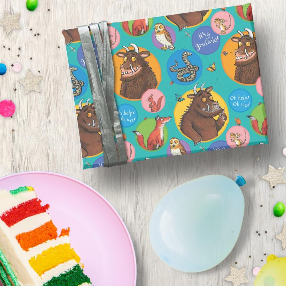 Danilo Promotions Limited The Gruffalo Wrapping Paper - Two Sheet, Two Tags, Officially Licensed Gift Wrap, Recyclable, 70 x 50 cm, multi-coloured - Image 4
