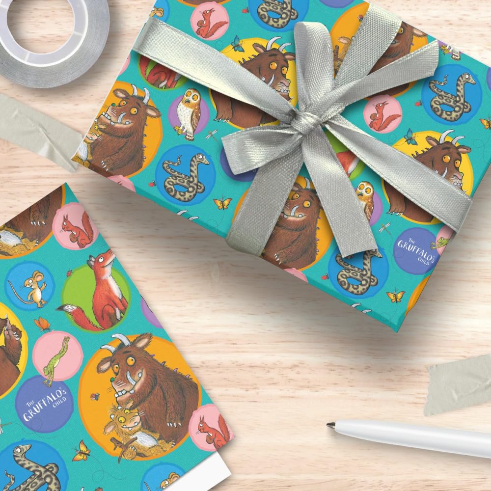 The Gruffalo 2 Metres Wrapping Paper, Gift Wrap Roll 2metres x 70 cm Opened. The Gruffalo Officially Licensed Product, Responsibly Sourced, Multi-Colour - Image 6