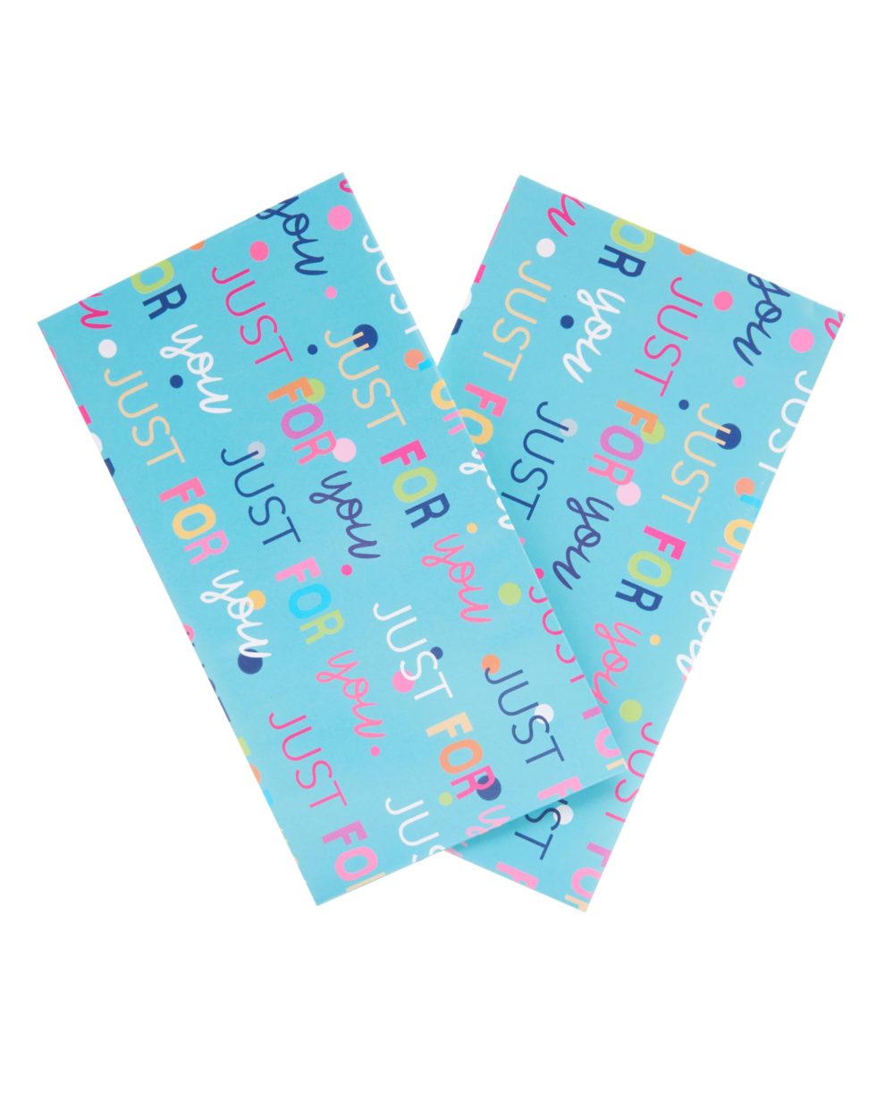 Just For You Themed Gift Wrap Pack Contains 2 Sheets & Tags Wrapping Paper - Image 6