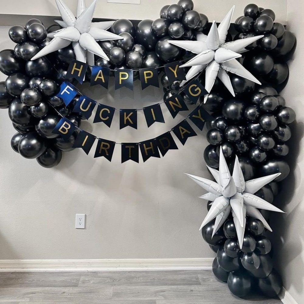 Black Balloons, 130PCS Black Balloon Arch Kit, 18 12 10 5 Inch Black Latex Balloon Garland, Matte Black Balloons for Birthday Graduation Wedding Holiday Party Decorations - Image 4