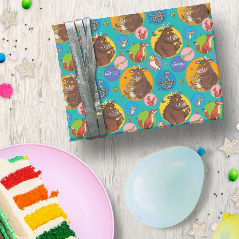 The Gruffalo 2 Metres Wrapping Paper, Gift Wrap Roll 2metres x 70 cm Opened. The Gruffalo Officially Licensed Product, Responsibly Sourced, Multi-Colour - Image 4