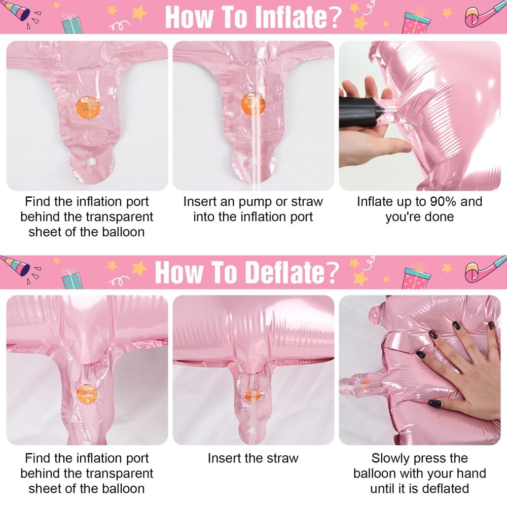 Pink Number 1 Balloon,40Inch Large Light Pink Foil Digital Helium Balloons,Pastel Pink Number 1 Mylar Balloons for Girls Women Birthday Baby Shower Anniversary Princess Party Supplies Decorations - Image 2