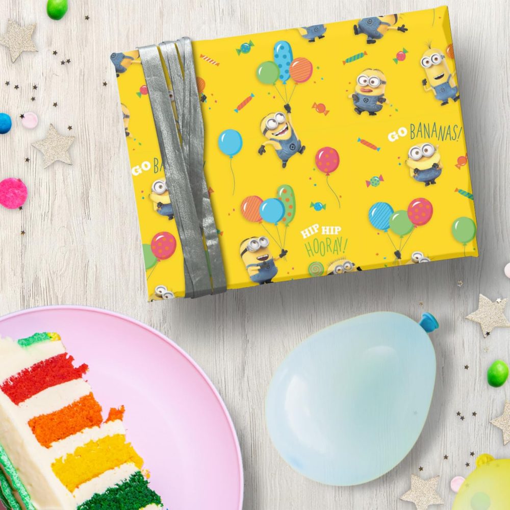 Despicable Me 2 Metres Wrapping Paper, Gift Wrap Roll 2metres x 70 cm Opened. Despicable Me Officially Licensed Product, Responsibly Sourced, Multi-Colour - Image 3