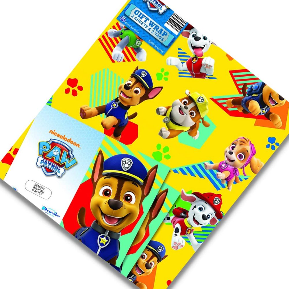 Paw Patrol Official Gift Wrap, 2 Sheets 2 Tags, Gift Wrap for Presents, Climate Pledge Friendly Officially Licensed Gift Wrap - Image 7
