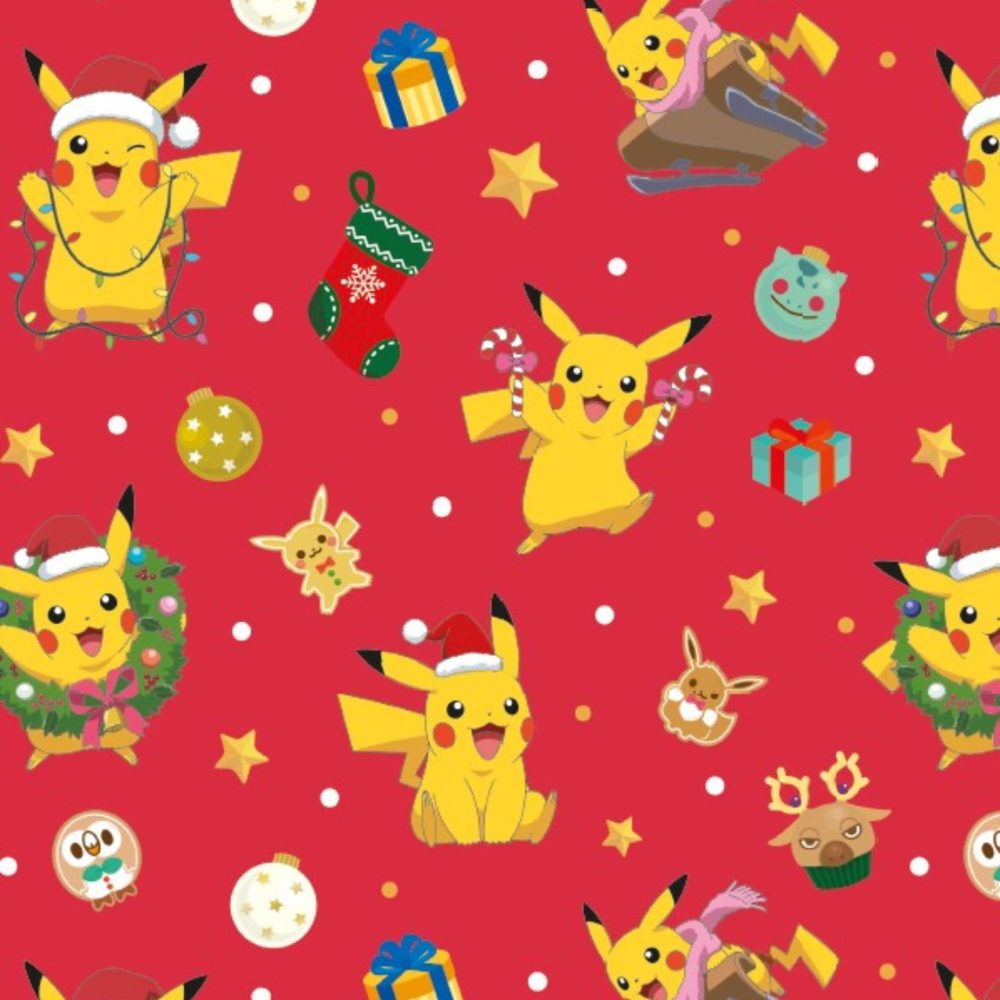 Danilo Promotions Pokemon Wrapping Paper, 4 Sheet 4 Tag Pokemon Wrap, Christmas Pokemon Wrap Sheets, Multi - Image 7