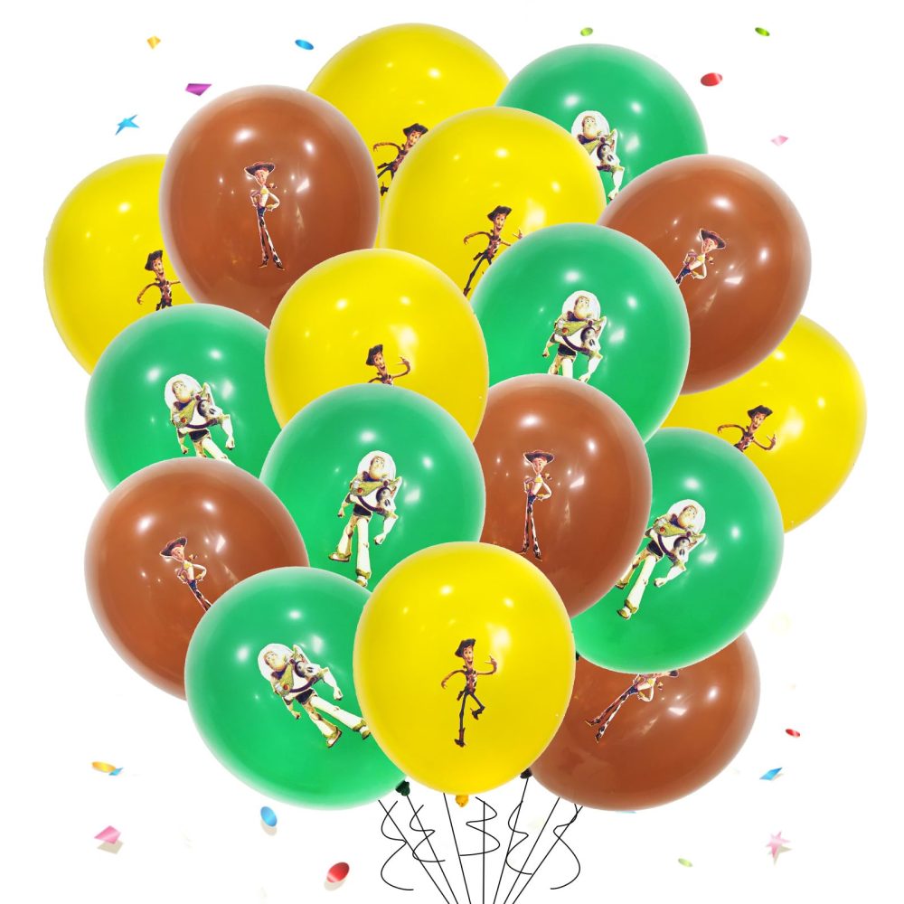 18PCS Cartoon Birthday Party Latex Balloon,12in Inspired Story Multicoloured Balloons Latex Colorful Balloons for Birthday Party Supplies Wedding Baby Shower Decorations