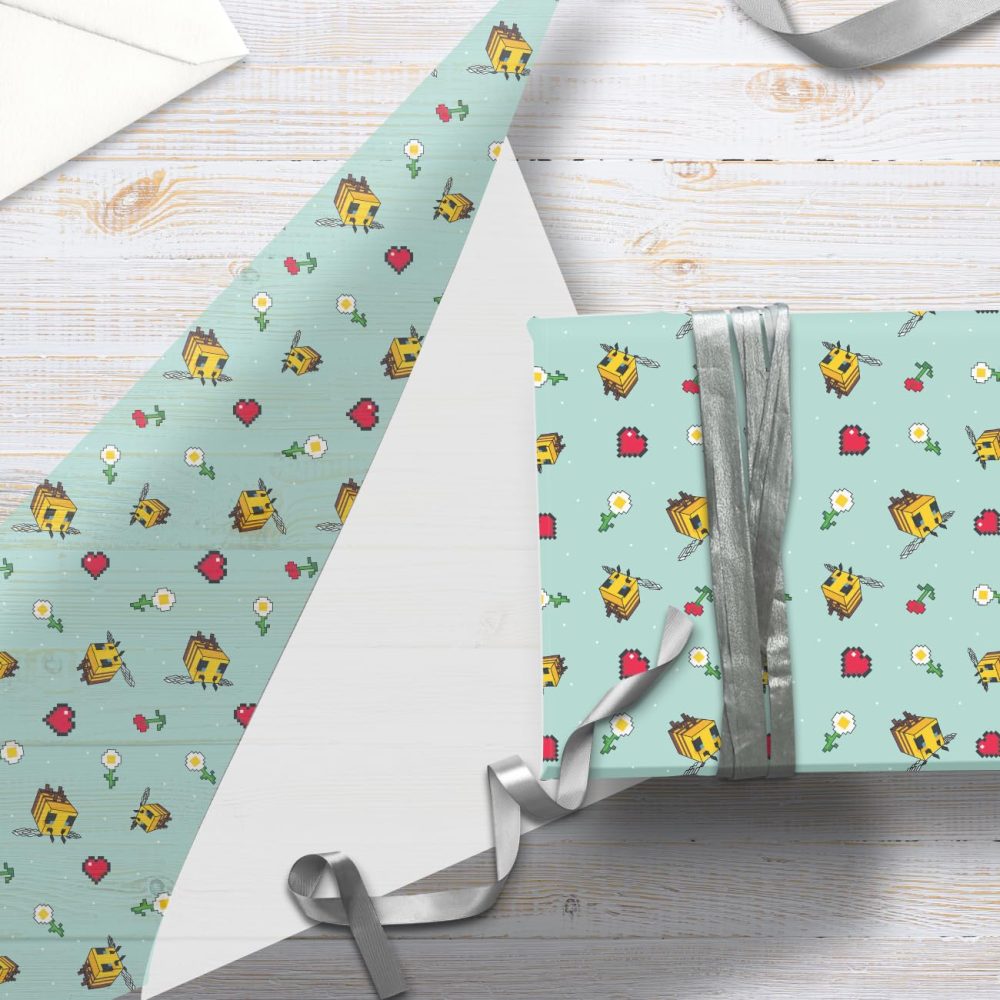 Minecraft Gift Wrapping Paper - Two Sheet Two Tag, Officially Licensed Gift Wrap, Fully Recyclable, 70 x 50 cm when opened, multi-coloured - Image 7