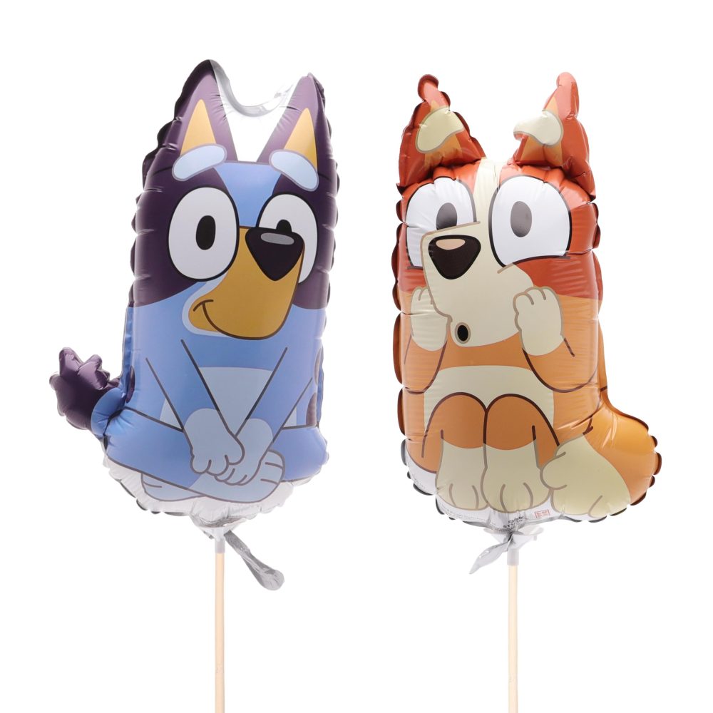 Toyland® Pack of 20 - Bluey & Bingo Mini Character Balloons - Reusable Sticks and Cups Included - Birthday Party Decorations - Image 4