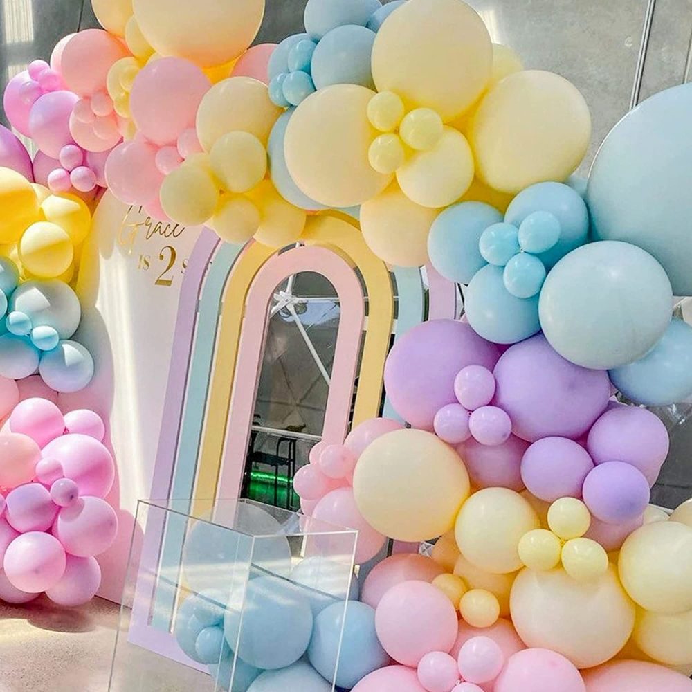 Pastel Balloon Arch Kit, 137 PCS Rainbow Balloon Arch Kit for Birthday Party Decorations Wedding Boy or Girl Baby Shower Decorations Gender Reveal Balloons - Image 4
