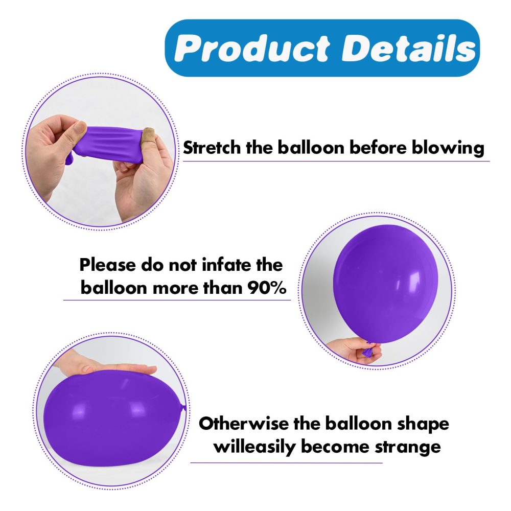 Space Balloons, Blue Orange Purple Balloons, 12 Inch Dark Blue Purple Orange Balloons, Metallic Silver and Blue Latex Balloons for Birthday Baby Shower Space Birthday Party Decorations - Image 3
