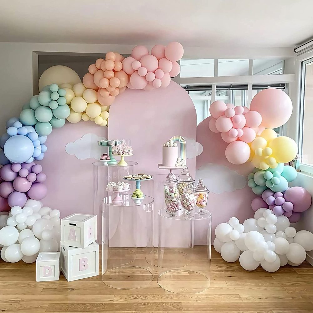 Pastel Balloon Arch Kit, 137 PCS Rainbow Balloon Arch Kit for Birthday Party Decorations Wedding Boy or Girl Baby Shower Decorations Gender Reveal Balloons - Image 5