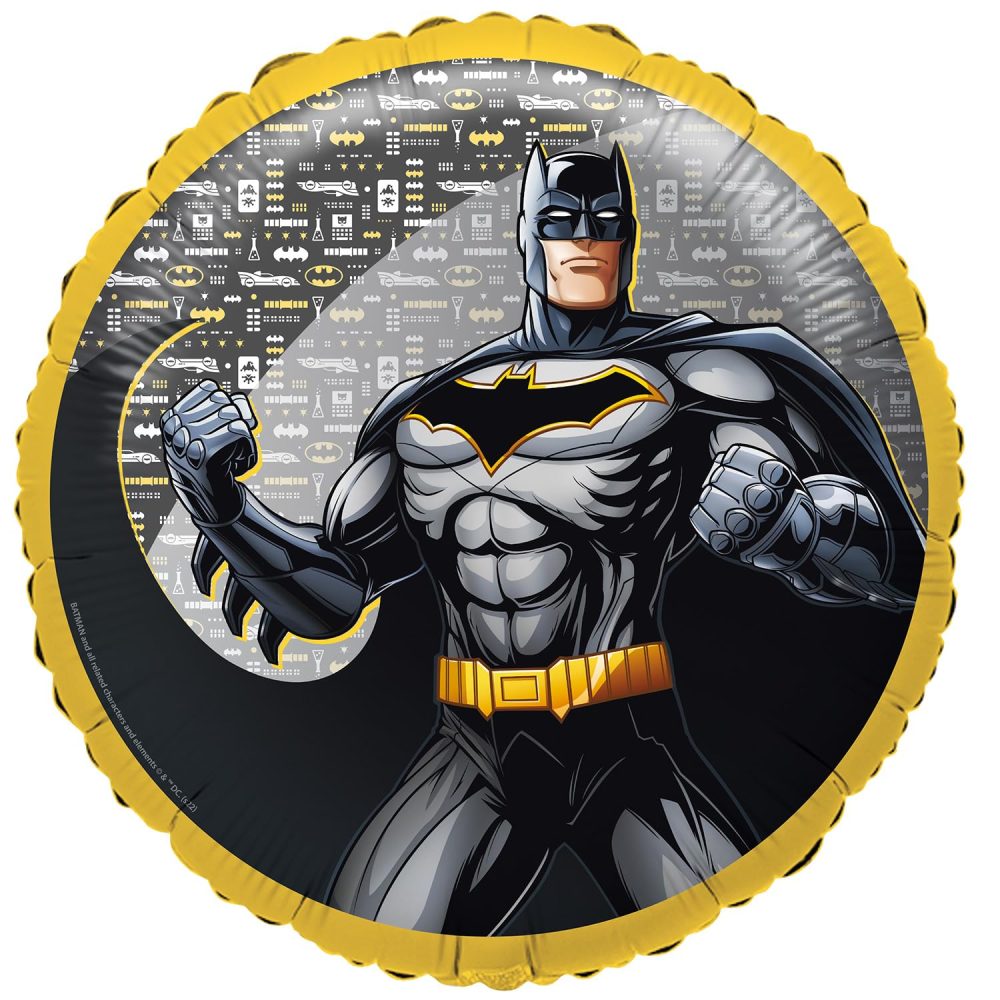 Amscan Anagram 4581775 - Officially Licensed DC Comics Batman Round Foil Balloon - 18"