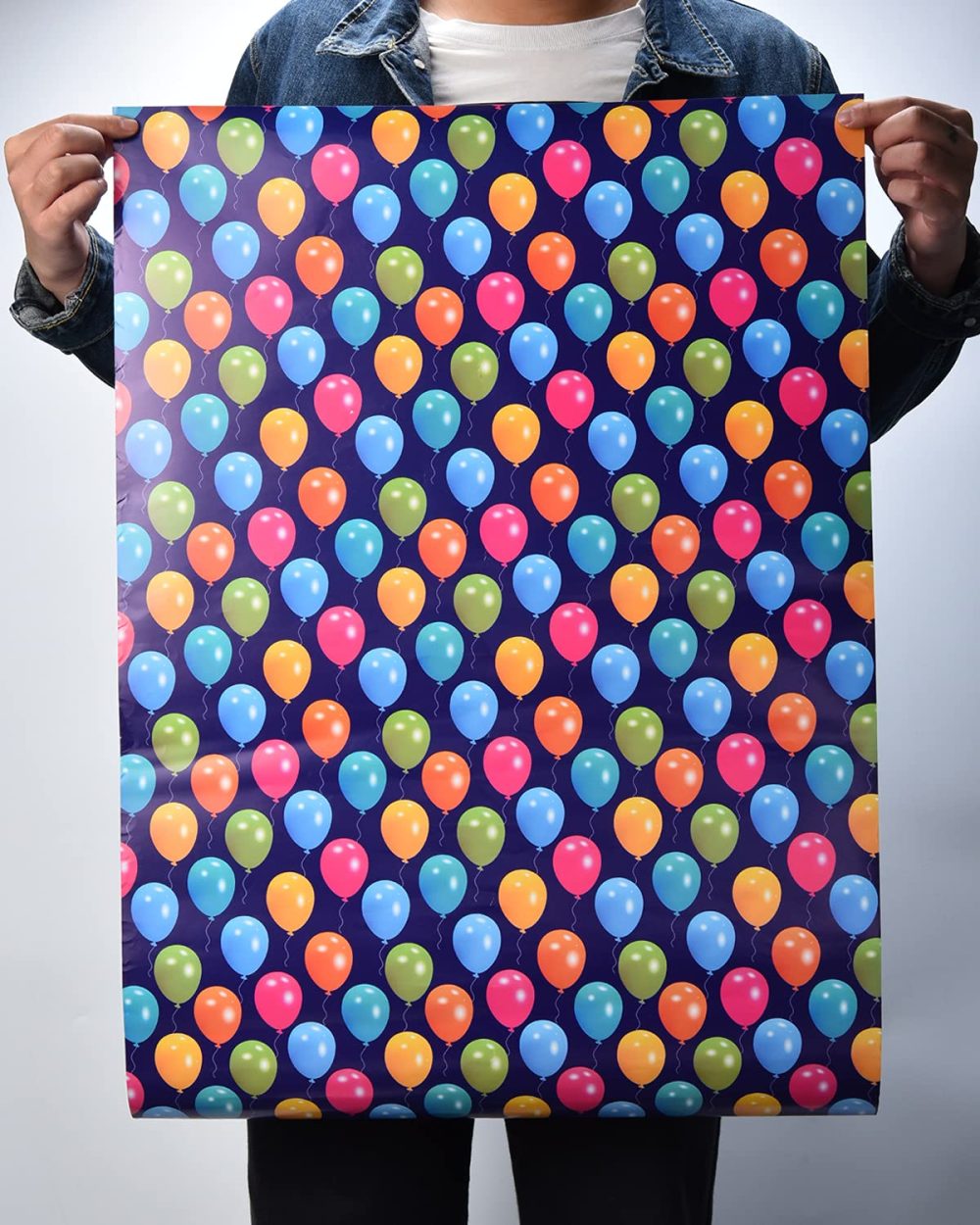 Birthday Gift Wrapping Paper, 8 Pack 70x50cm Folded Sheets with Free Birthday Card for Men, Women, Kids Presents Wrap - Image 5