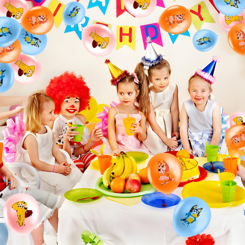15PCS Theme Birthday Decoration, Colour Latex Balloons for Kids, Kids Birthday Party Balloon Set, Boys Girls Decorations Balloons for Birthday Party Supplies (12 Inch) - Image 3