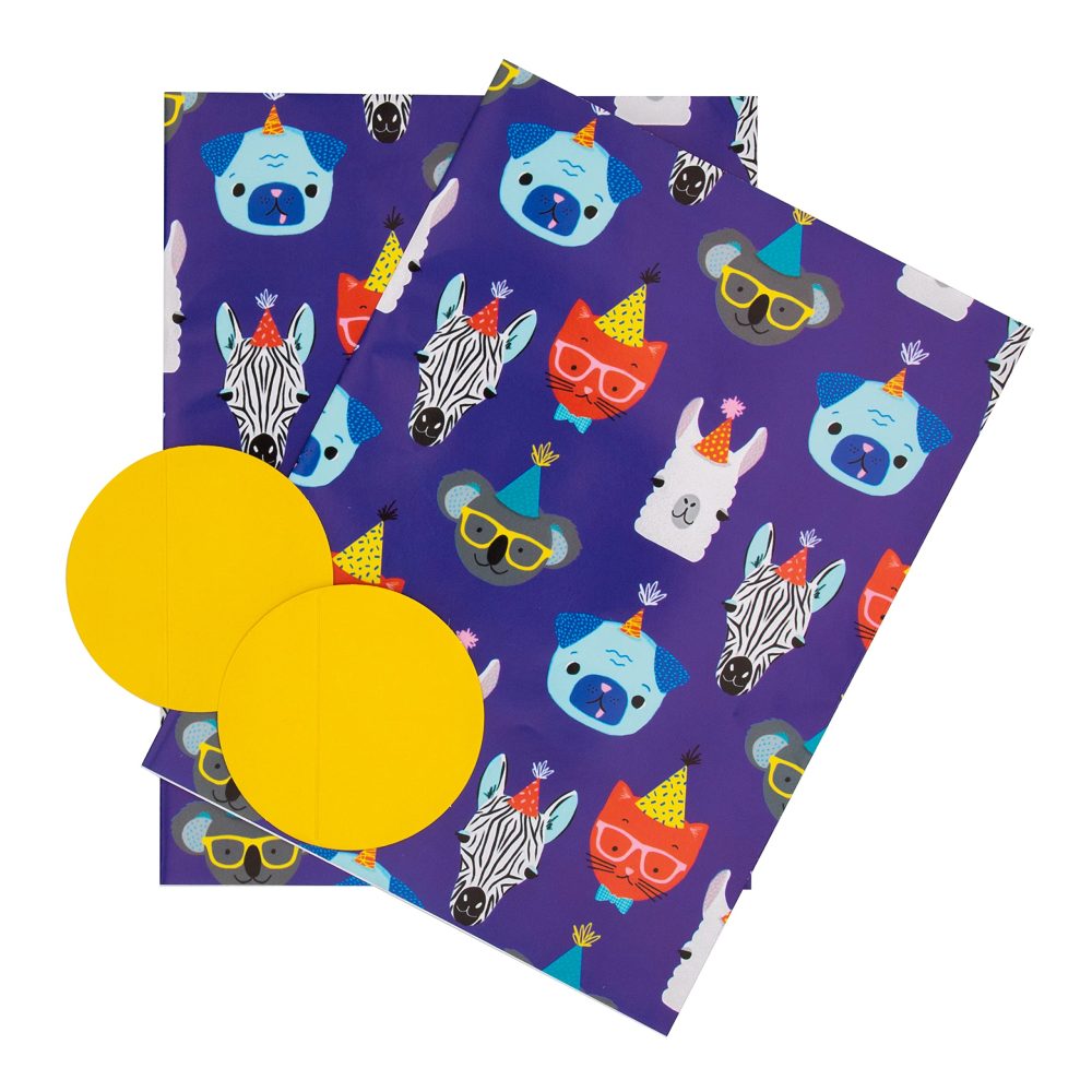 Hallmark Any Occasion Wrapping Paper and Gift Tag Pack Bundle - 8 Sheets and 8 Tags in 4 Designs - Image 2