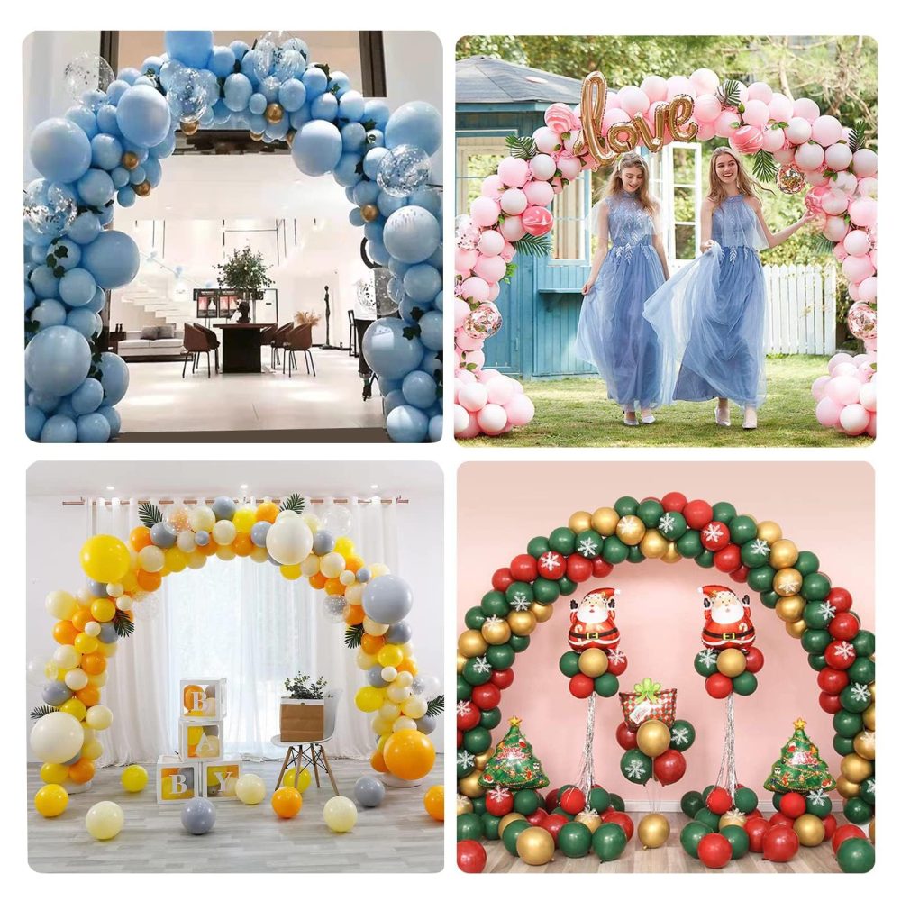 Reusable Balloon Arch Kit,10 Ft Adjustable Balloon Arch Stand Kit (2.7M Tall & 3M Wide) with Water Fillable Base and Fibre Poles, for Wedding Graduation Birthday Party Supplies Christmas - Image 2