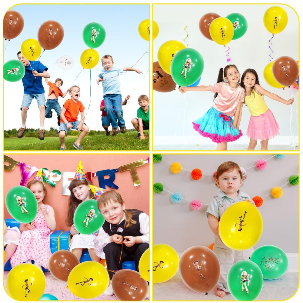 18PCS Cartoon Birthday Party Latex Balloon,12in Inspired Story Multicoloured Balloons Latex Colorful Balloons for Birthday Party Supplies Wedding Baby Shower Decorations - Image 2