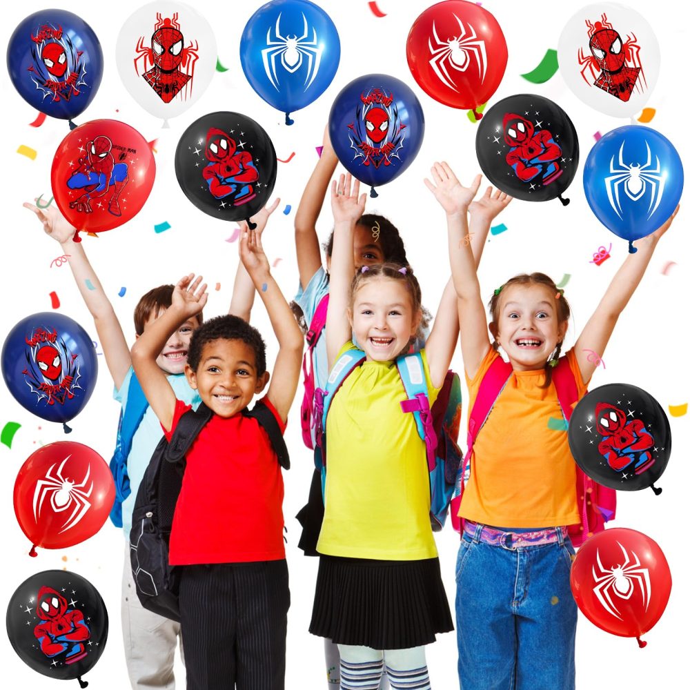 18PCS Spider Balloons, Party Decorations Latex Cartoon Balloon Birthday Decorations, Party Supplies for Kids Boys Girls - Image 4