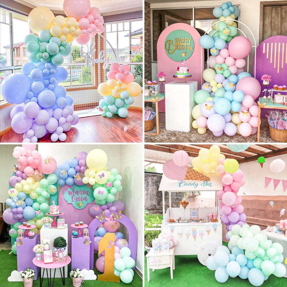 Pastel Balloon Arch Kit, 137 PCS Rainbow Balloon Arch Kit for Birthday Party Decorations Wedding Boy or Girl Baby Shower Decorations Gender Reveal Balloons - Image 3