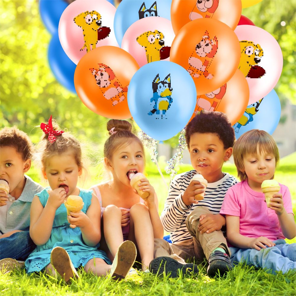 15PCS Theme Birthday Decoration, Colour Latex Balloons for Kids, Kids Birthday Party Balloon Set, Boys Girls Decorations Balloons for Birthday Party Supplies (12 Inch) - Image 6