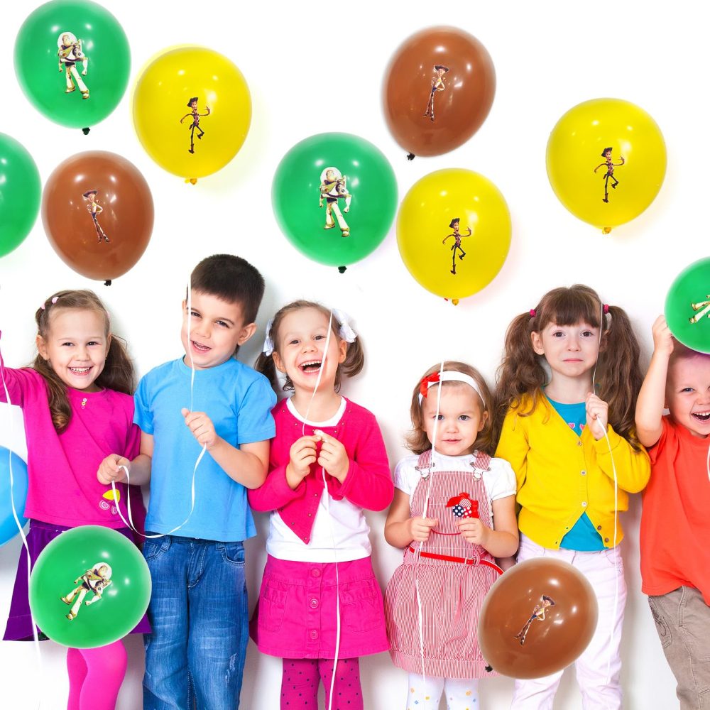 18PCS Cartoon Birthday Party Latex Balloon,12in Inspired Story Multicoloured Balloons Latex Colorful Balloons for Birthday Party Supplies Wedding Baby Shower Decorations - Image 5
