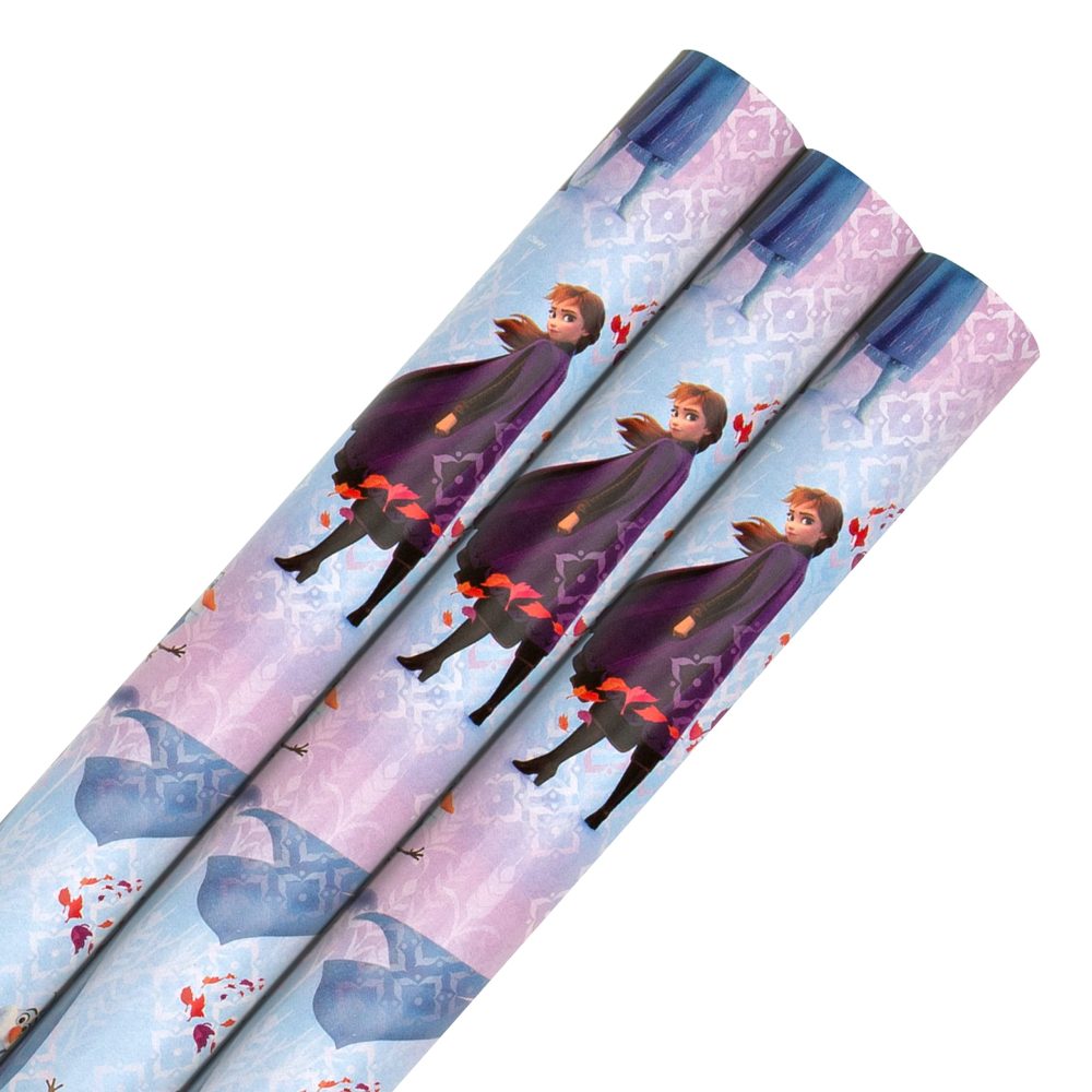 Hallmark Multi-Occasion Wrapping Paper Pack - 3 Rolls in 1 Disney Frozen 2 Design