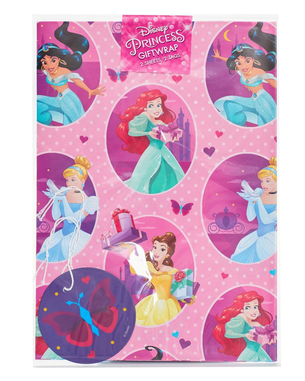 UK Greetings Disney Princess Wrapping Paper - Girls Wrapping Paper - Kids Wrapping Paper, Multicolor - Image 2