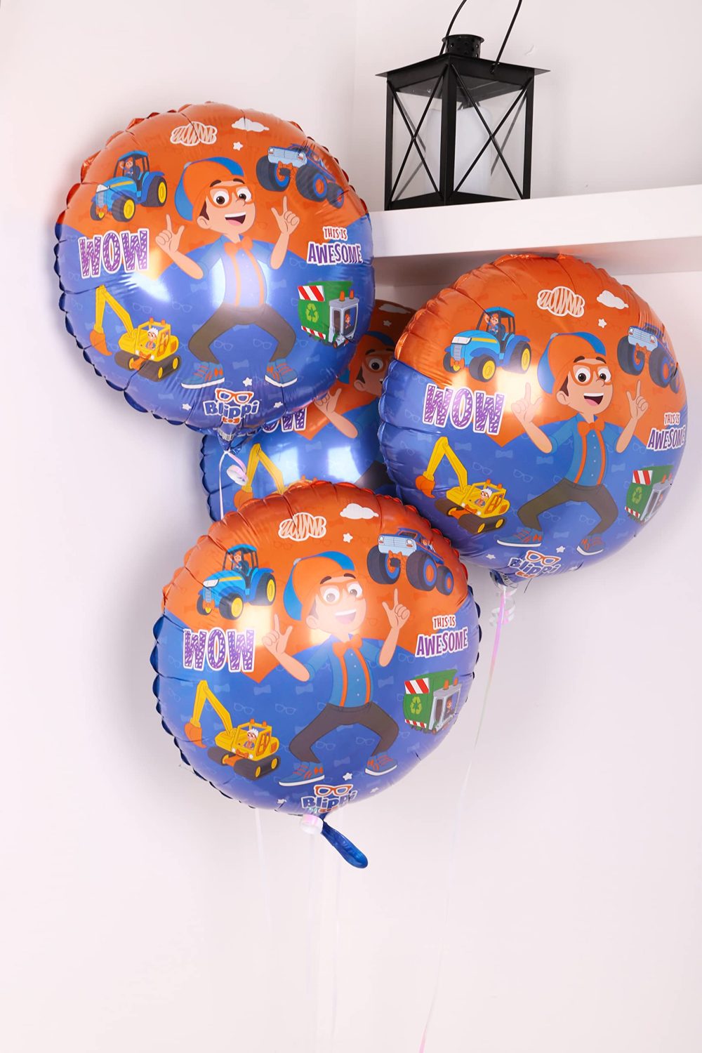 Toyland® 45cm (18") Round Blippi Character Foil Balloon - Kids Party Decorations - Image 2
