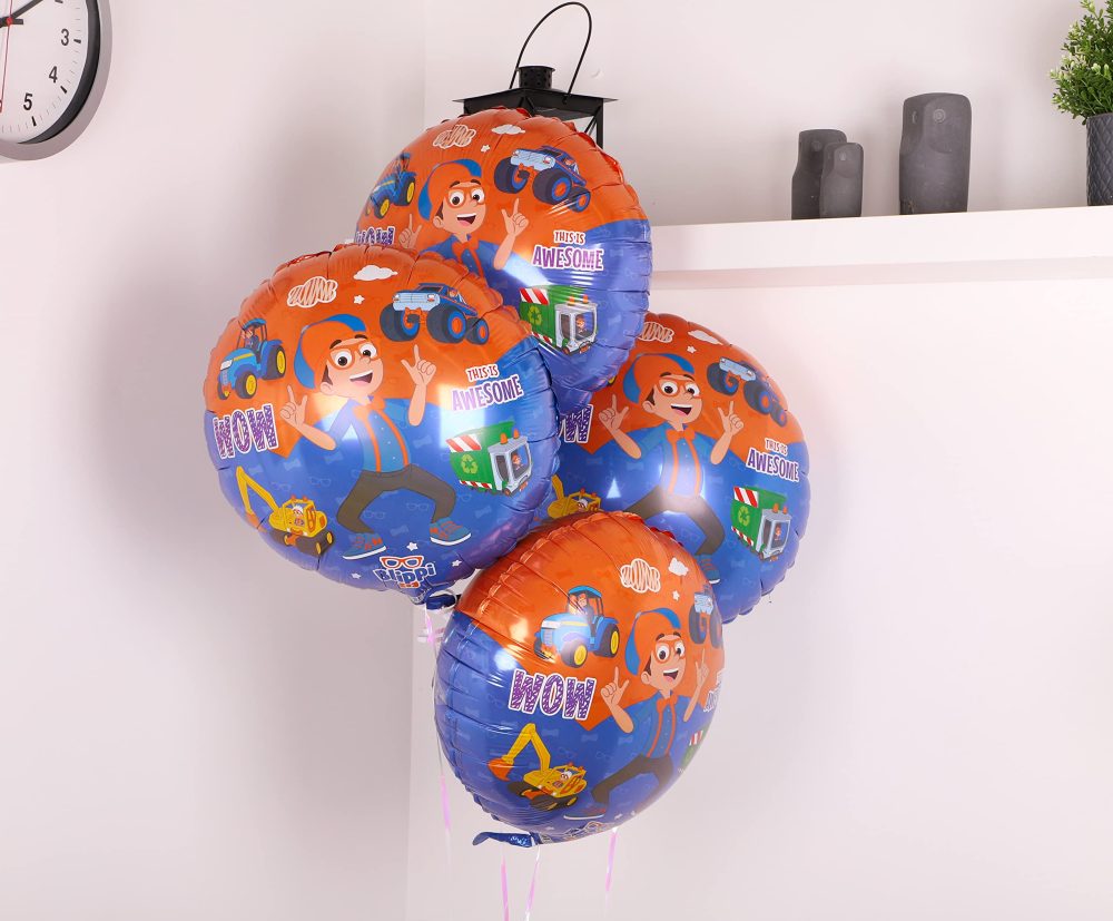 Toyland® 45cm (18") Round Blippi Character Foil Balloon - Kids Party Decorations - Image 4