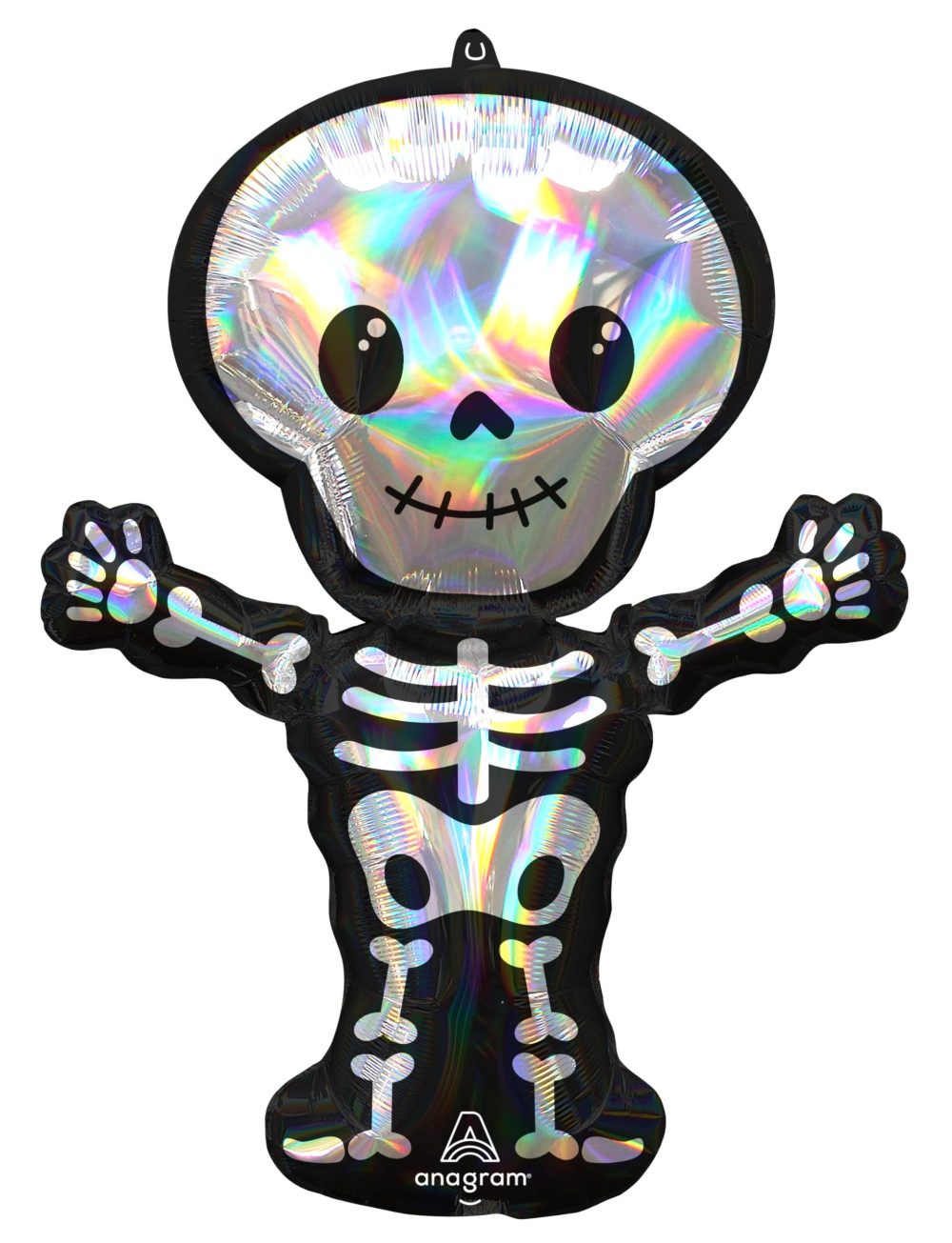 Amscan Anagram 4315401 - Halloween Party Iridescent Skeleton Foil SuperShape Balloon - 26 Inch