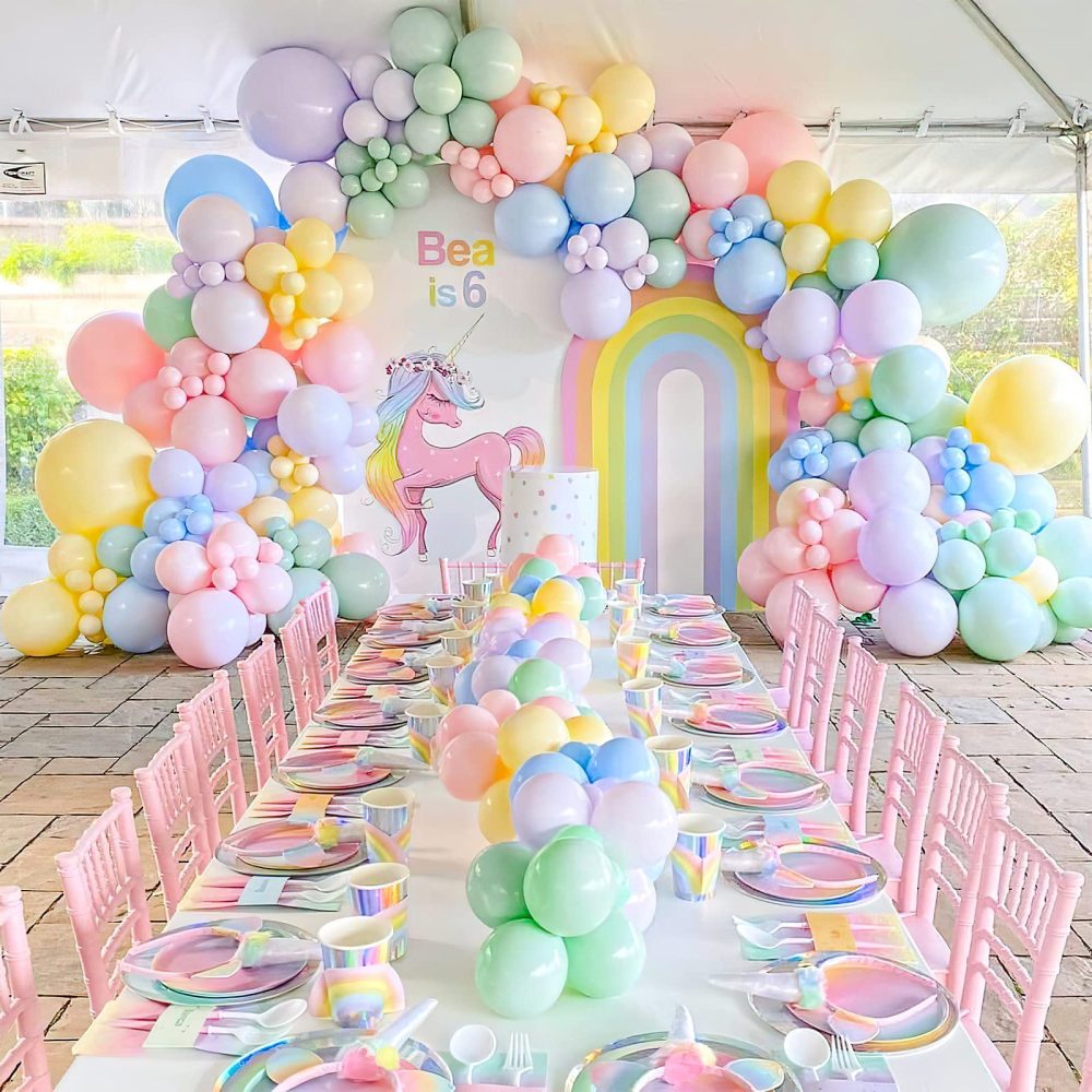 Pastel Balloon Arch Kit, 137 PCS Rainbow Balloon Arch Kit for Birthday Party Decorations Wedding Boy or Girl Baby Shower Decorations Gender Reveal Balloons - Image 7