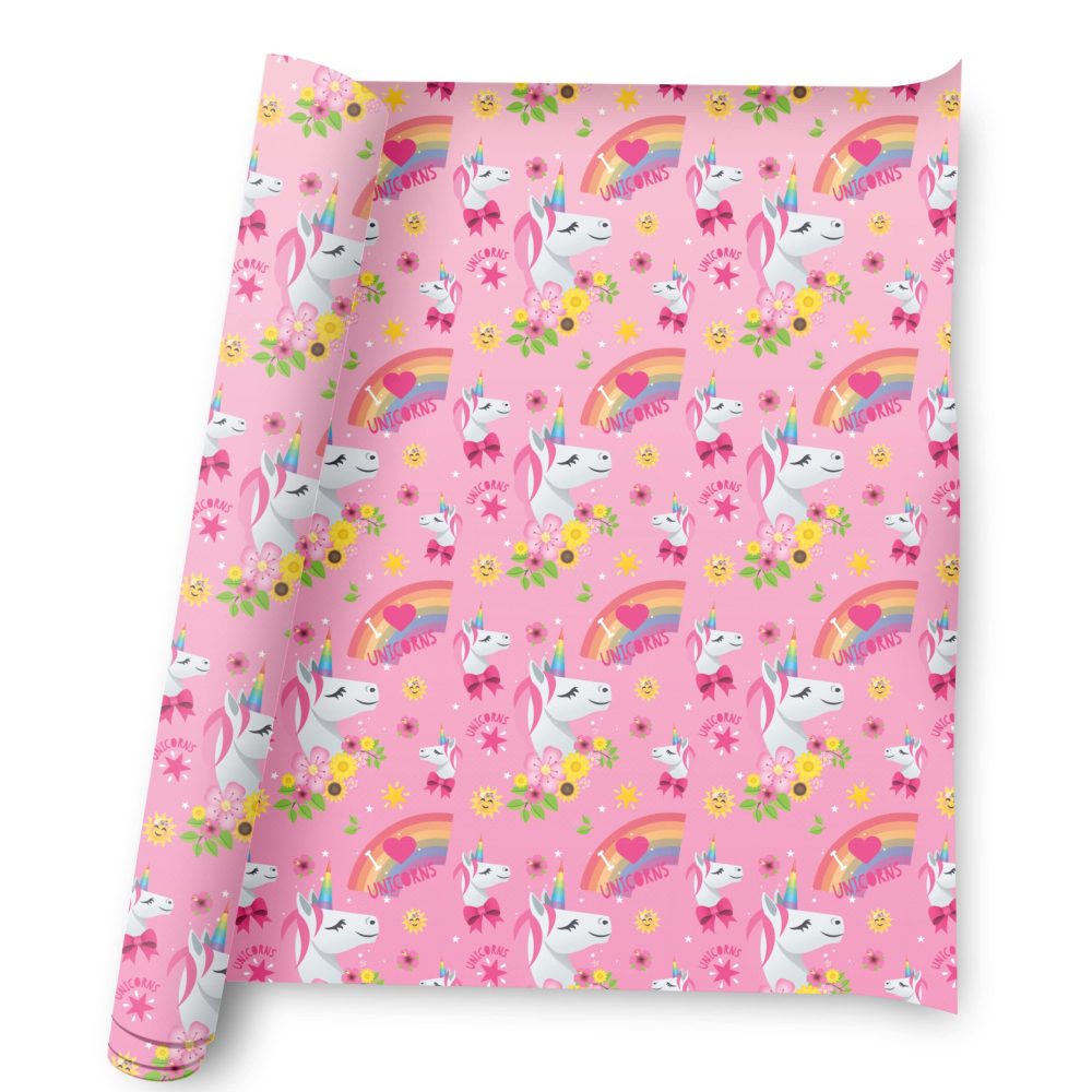 Emoji Joy Pixels Unicorn 4M Roll Wrap, 4M X 69CM, Wrapping Paper for Children's Presents, Climate Pledge Friendly Wrapping Paper, Recyclable Wrapping Paper, Officially Licensed Wrapping Paper - Image 7