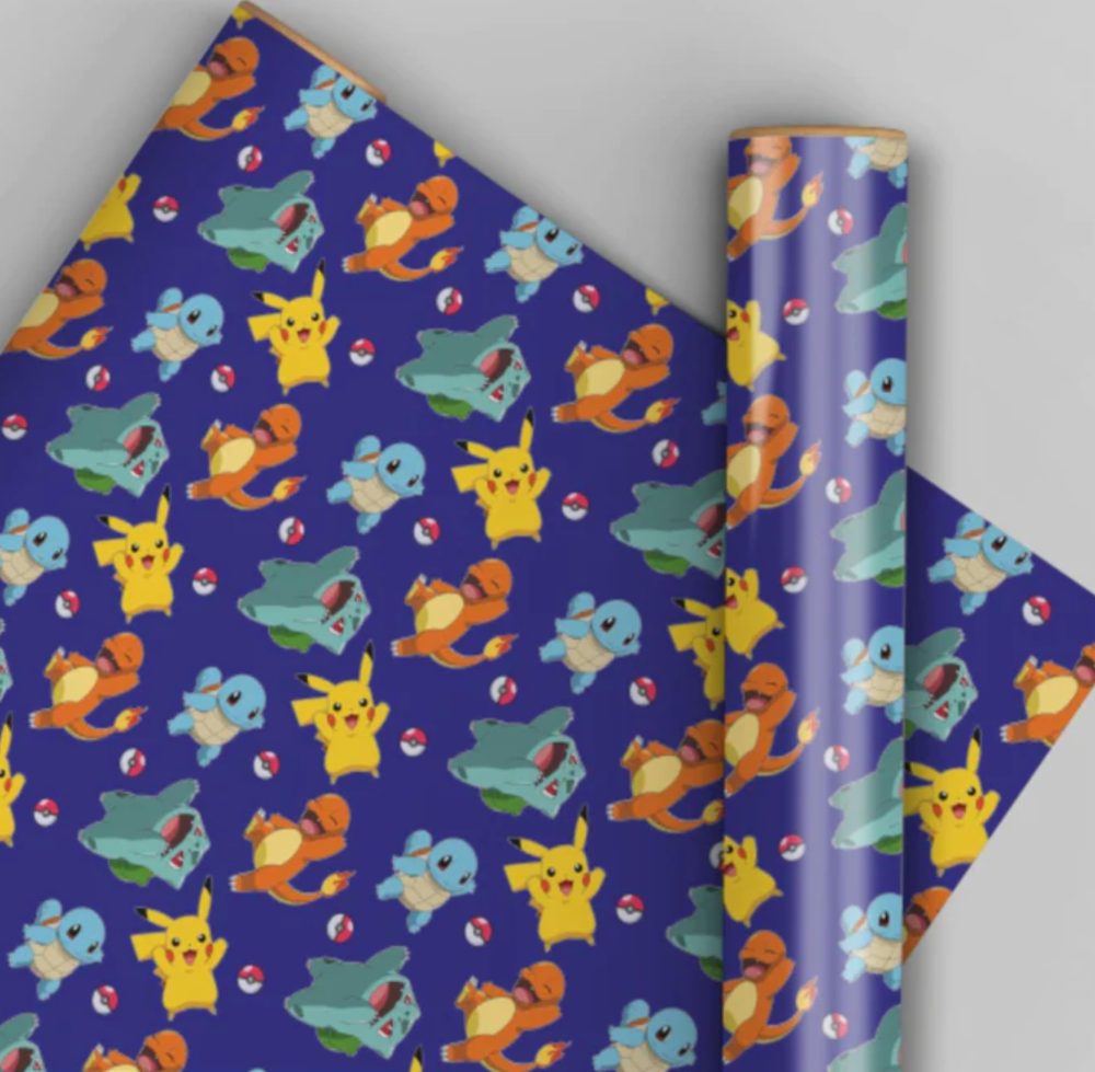 Pokemon Wrapping Paper 2M Roll Wrap Pokemon Blue Gift Wrap - Image 7