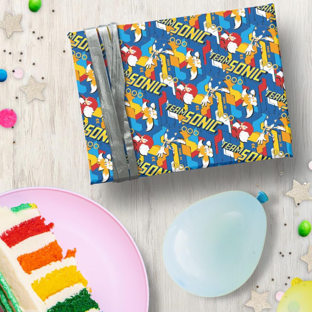 Danilo Sonic The Hedgehog Wrapping Paper, Two Sheet, Two Tags, Officially Licensed Gift Wrap, Recyclable, 70 x 50 when opened, multi-coloured - Image 4